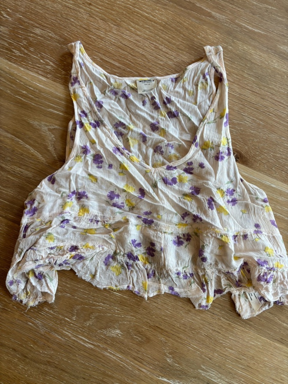 Intimately Free People Floral Crop Top | Size XS | Like New